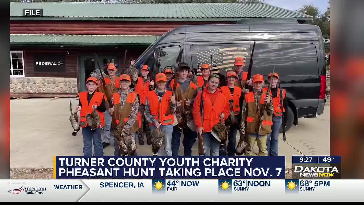 Turner County Charity Youth Pheasant Hunt taking place November 7
