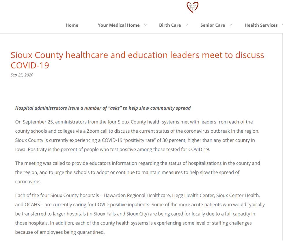 Letter sheds light on hospital bed availability in SD
