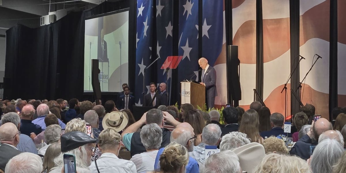 Former President Joe Biden addresses, endorses SD Dems at McGovern Day Dinner