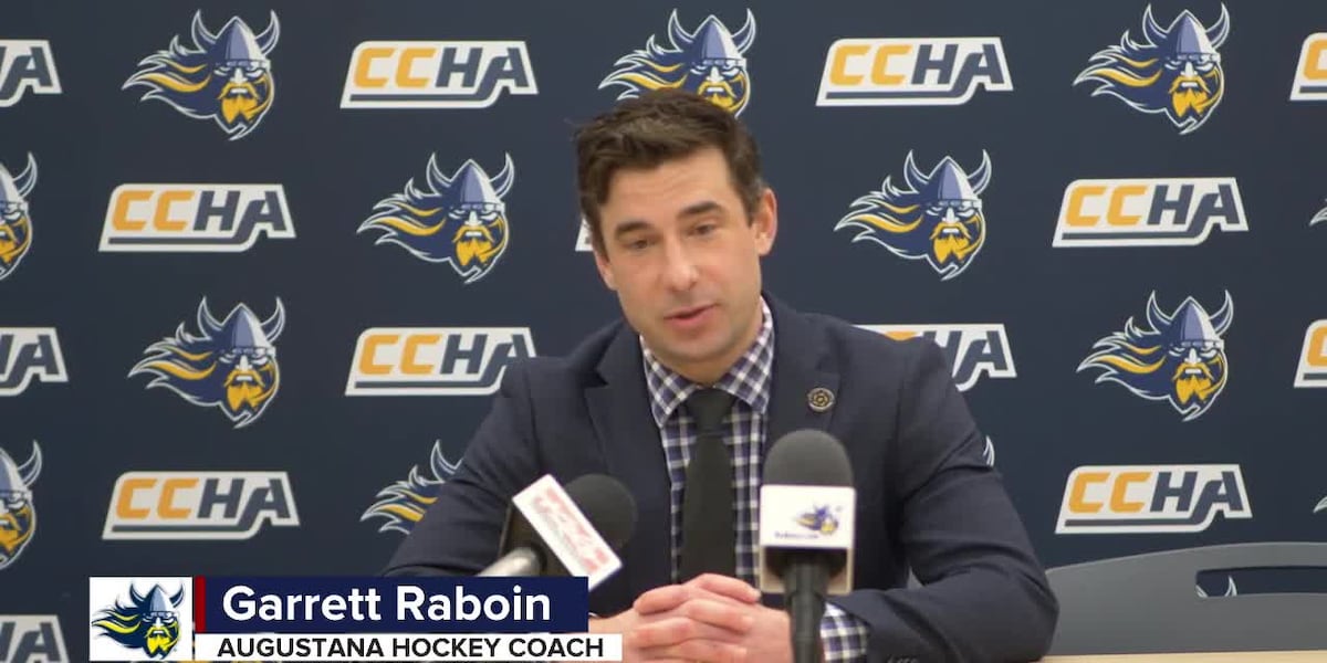 Garrett Raboin proud of his Augustana Hockey team