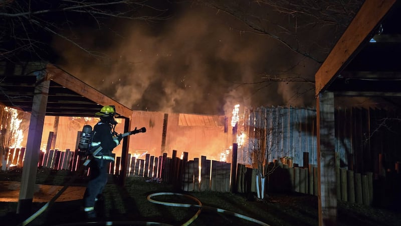 Fire at Reptile Gardens