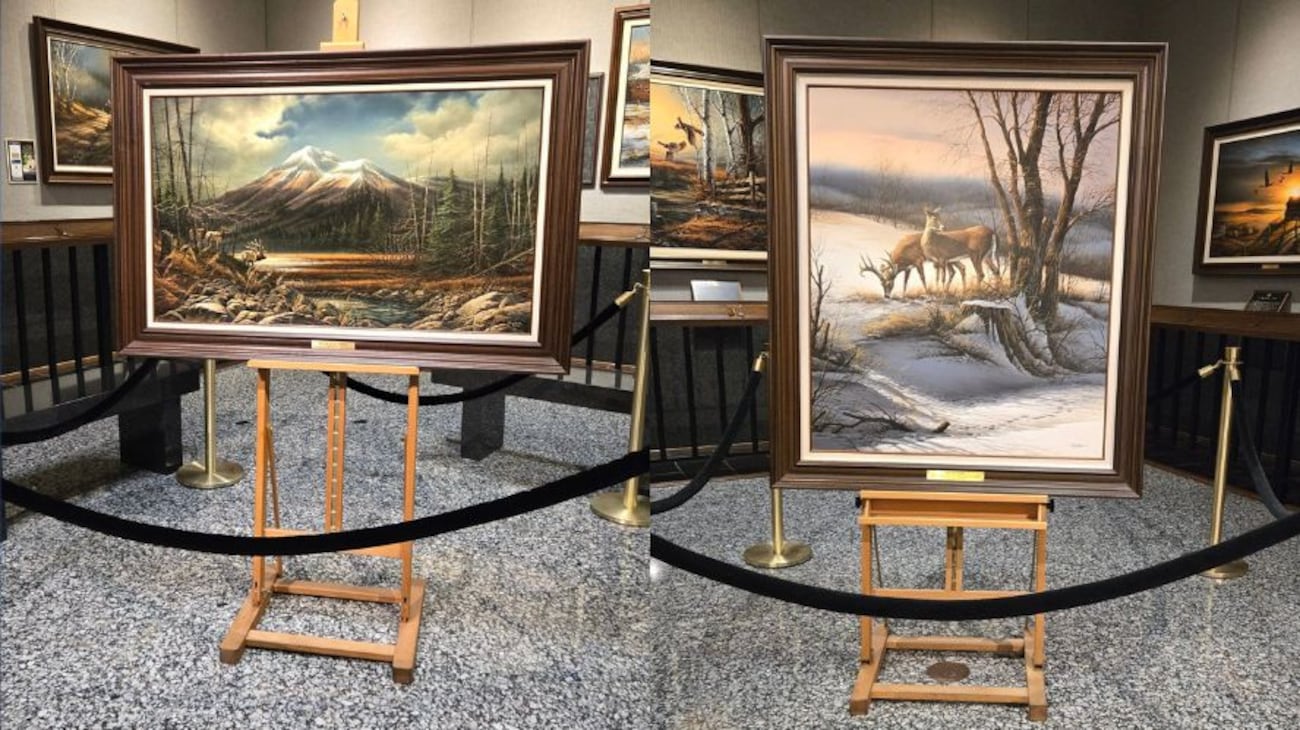Terry Ruhl Artist Two Redlin originals donated to the Terry Redlin Art Center
