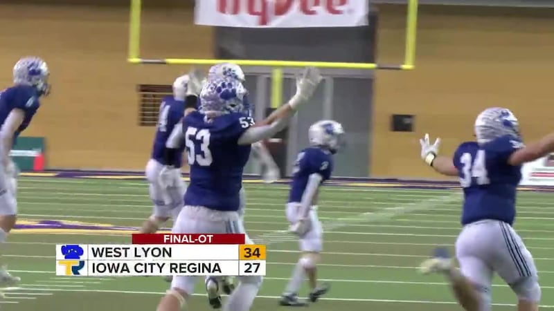 West Lyon defends State Football title with thrilling OT win
