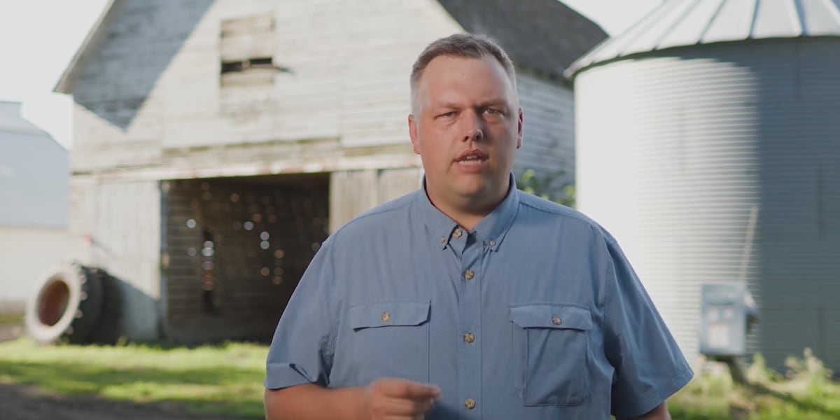 This is video Iowa farmer used to make announcement