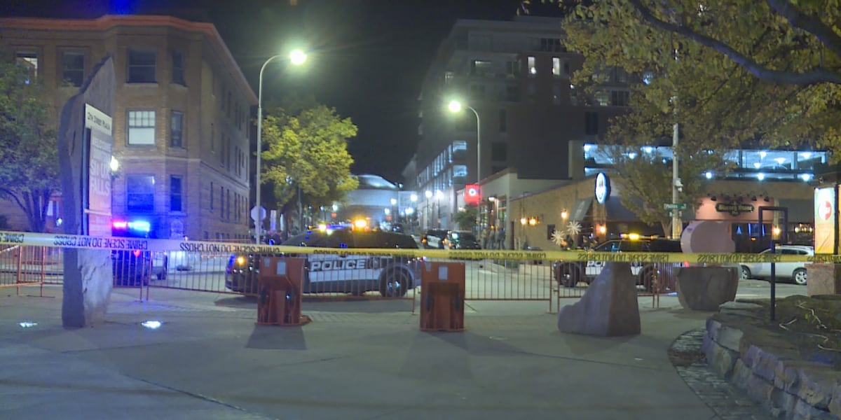 Developing: Large police presence seen in downtown Sioux Falls