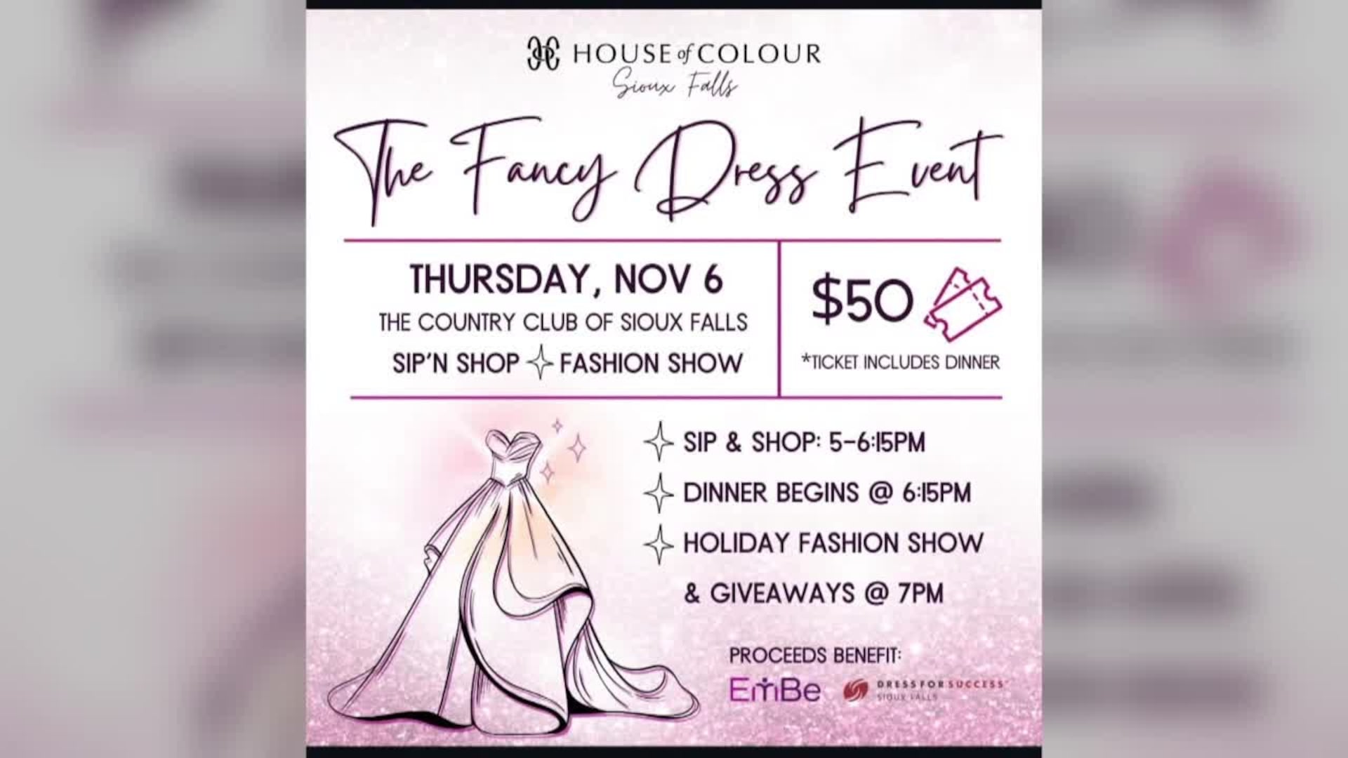 House of Colour hosting The Fancy Dress Event on November 6 House of Colour hosting The Fancy Dress Event on November 6