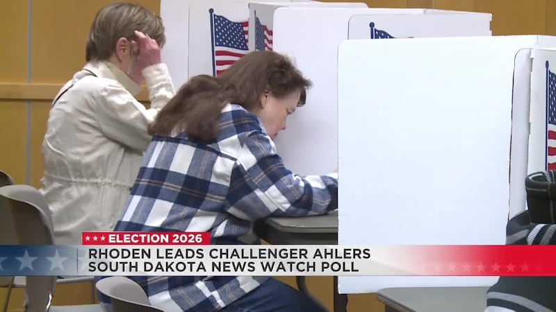 Larry Rhoden leads Democratic challenger Dan Ahlers 56% to 36%, according to the latest South...