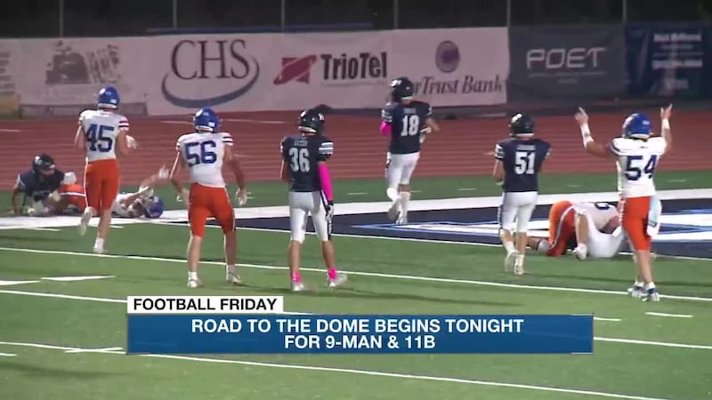The road to the Dakota Dome begins tonight for South Dakota's 9-Man and Class 11B high school...