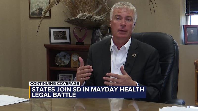 Eighteen states are stepping in to back South Dakota in its legal fight to restrict mailed...