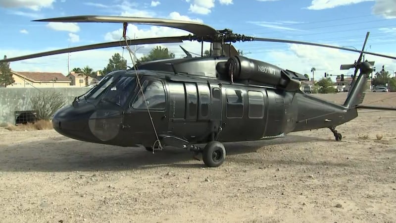 Pilot explains Blackhawk helicopter parked near Bermuda and Pebble in south valley
