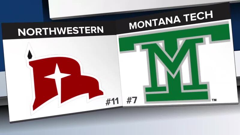 Northwestern Red Raiders & Montana Tech football Logos
