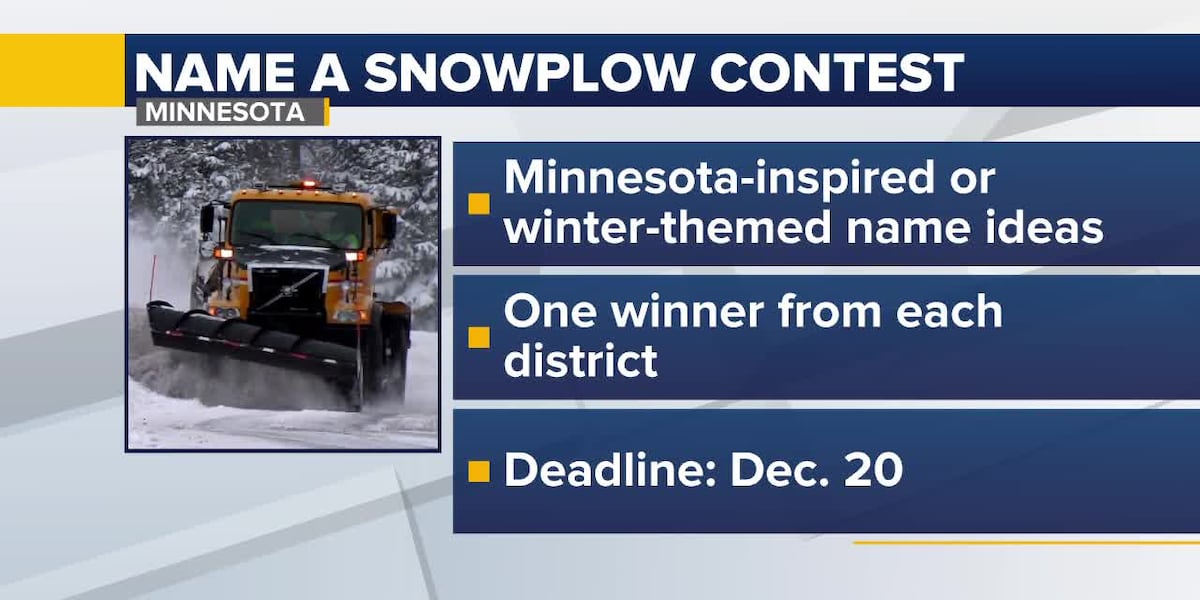 Minnesota DOT’s ‘Name a Plow’ contest returns